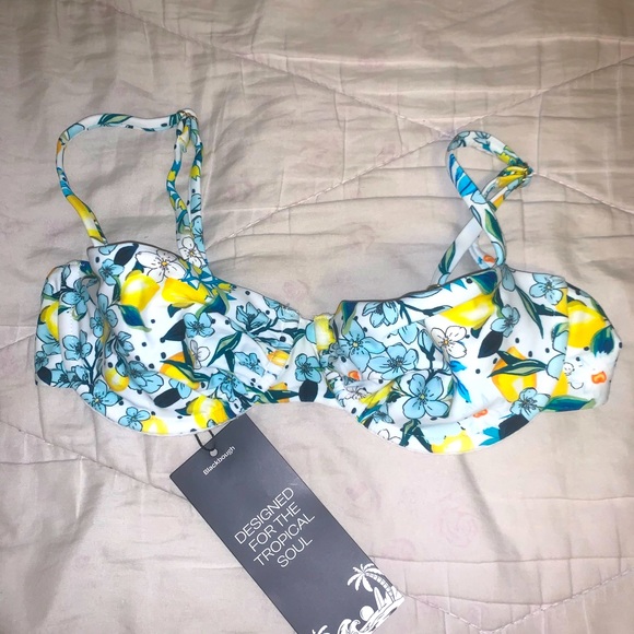 Blackborough - GEORGIA RUCHED UNDERWIRE TOP (Limoncello) - Picture 2 of 4